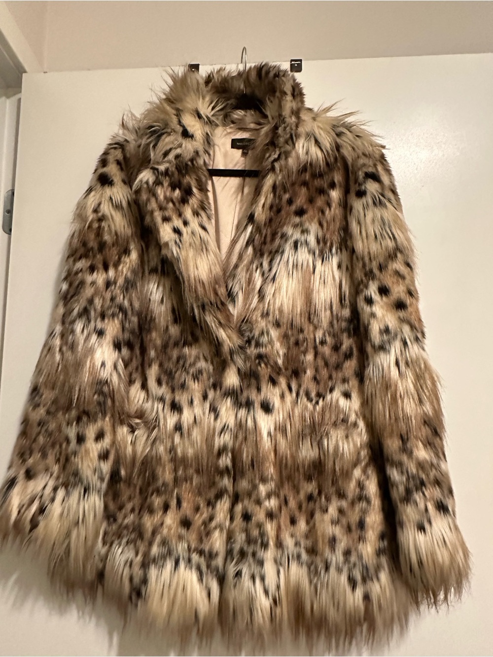 Faux Fur Leopard-Print Coat - Women's Brown